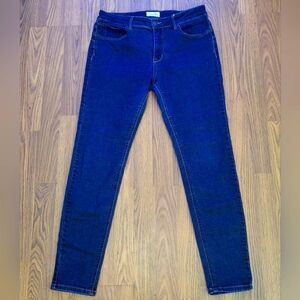 Womens Bootlegger The Real McCoy W30L30 Dark Wash Blue Denim Skinny Jeans